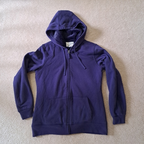 BC Clothing Company Lined Hoodie Women's Small Purple Lined Jacket - Picture 14 of 14
